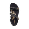 Aetrex Women's Jillian Braided Quarter Strap Sandal - Black SC450W - ShoeShackOnline