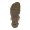 Aetrex Women's Jillian Braided Quarter Strap Sandal - White SC453W - ShoeShackOnline