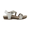 Aetrex Women's Jillian Braided Quarter Strap Sandal - White SC453W - ShoeShackOnline