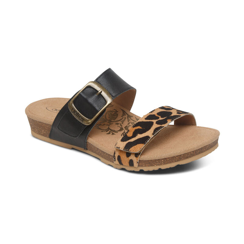 Aetrex Women's Daisy Sandal - Leopard SC544