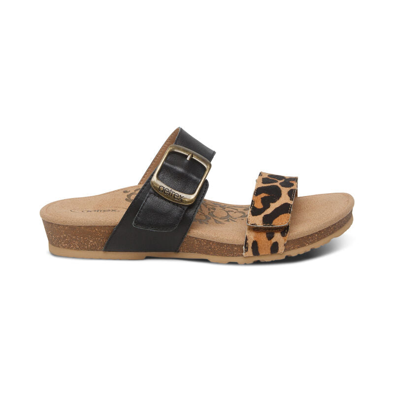 Aetrex Women's Daisy Sandal - Leopard SC544