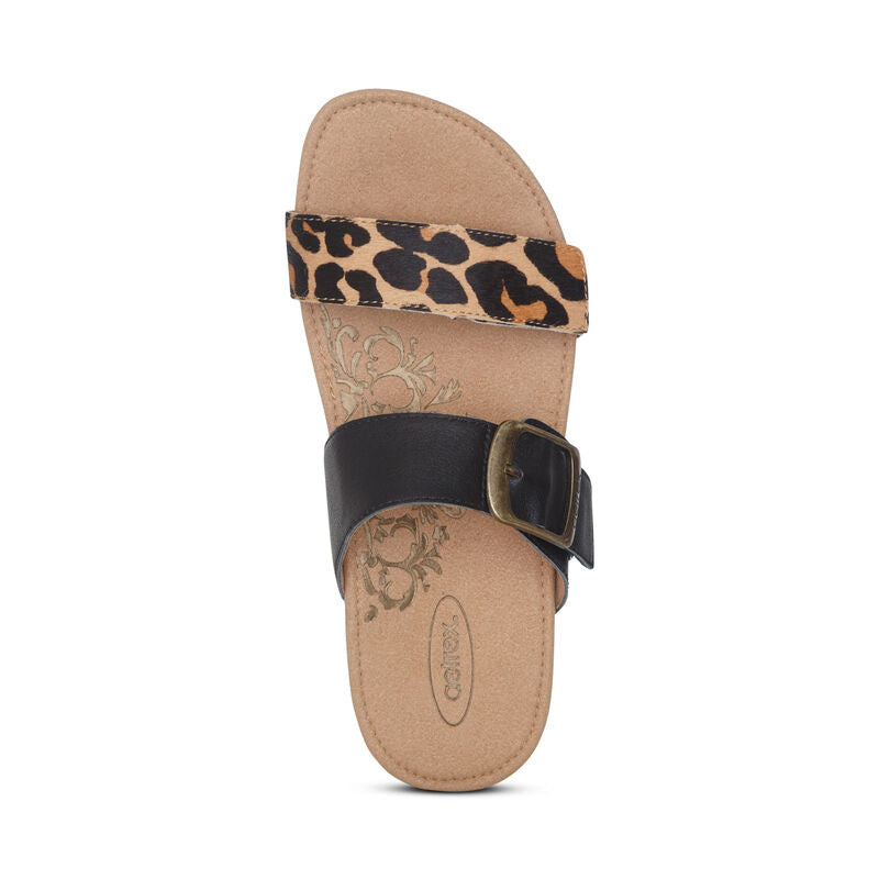 Aetrex Women's Daisy Sandal - Leopard SC544