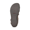 Aetrex Women's Jess Adjustable Quarter Strap Sandal - Smoke SE216