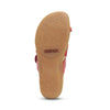Aetrex Women's Izzy Adjustable Slide Sandal - Red SE228
