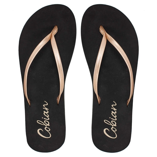 Cobian Women's Shimmer Flip Flop - Rose Gold SHM18-631