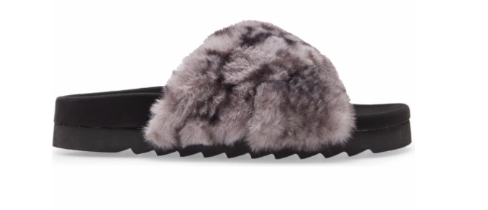 Steve madden furry online slippers