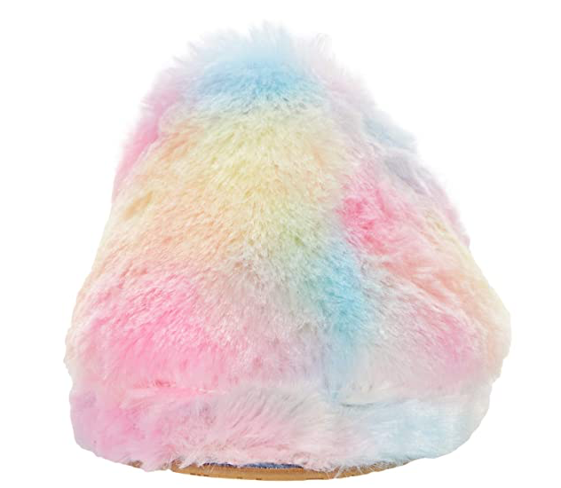 Cotton Candy Faux Fur Slippers