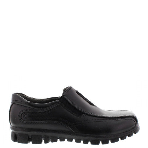 Deer Stags Boy's Stadium Slip On Dress Shoe - Black - ShoeShackOnline