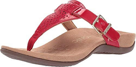Vionic Women's Rest Tropez Sandal - Red Patent