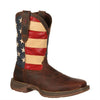 Durango Men's Rebel Patriotic Pull-On Western Flag Boot - Brown DB5554 - ShoeShackOnline