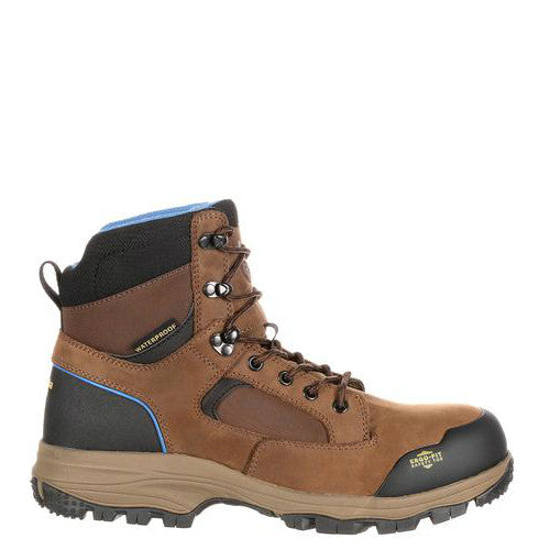 Georgia Men's 6" Blue Collar Composite Toe Waterproof Work Hiker - Dark Brown GB00108 - ShoeShackOnline