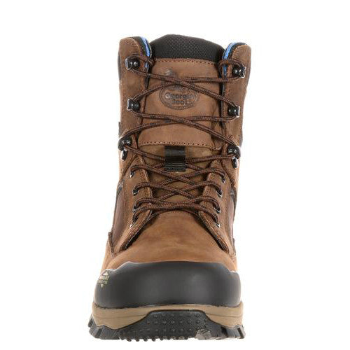 Georgia Men's 6" Blue Collar Composite Toe Waterproof Work Hiker - Dark Brown GB00108 - ShoeShackOnline