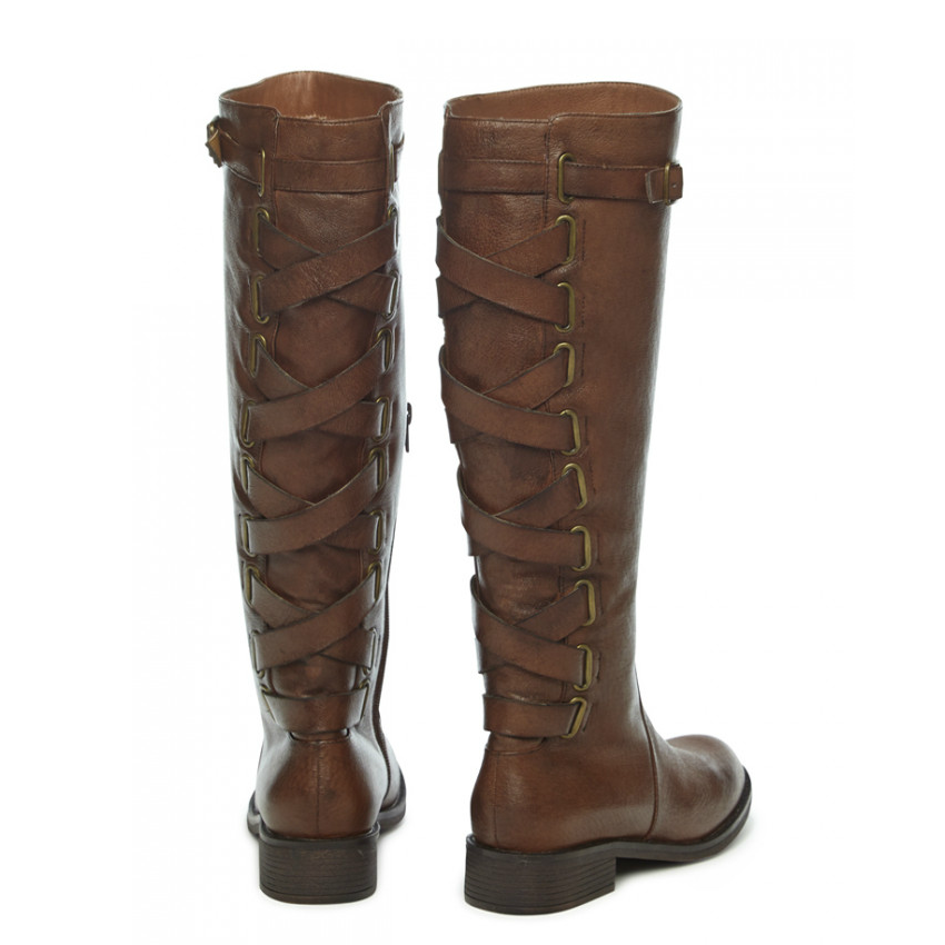 Yellow Box Katheron Boot in Cognac 20349 - ShoeShackOnline