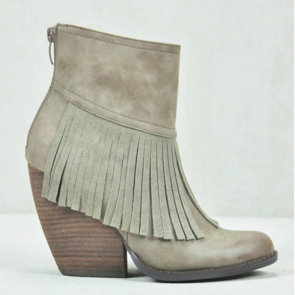 Very Volatile Women's Khloe Bootie - Taupe - ShoeShackOnline
