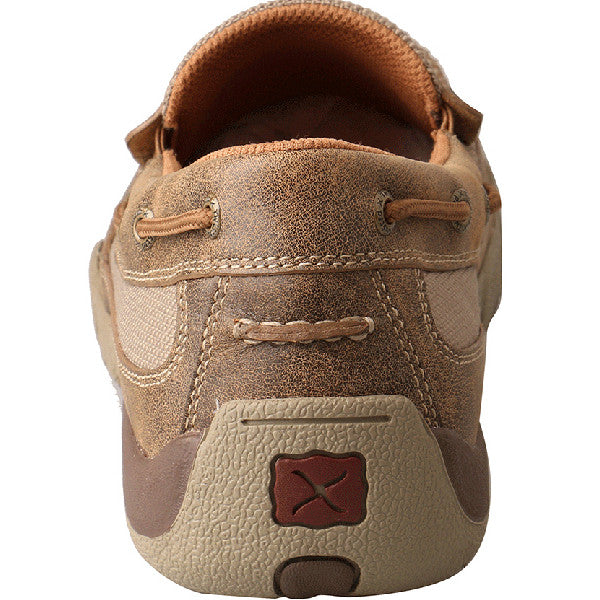 Twisted X Men's Slip-On Driving Moccasin - Bomber MDMS002 - ShoeShackOnline